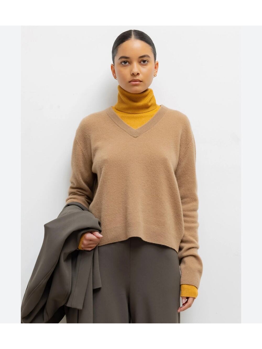NWT Leset Sweater, Camel, Medium